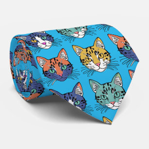 Corbata Nillo de cuello de patrón gatito