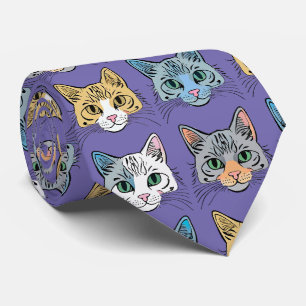 Corbata Nillo de cuello de patrón gatito