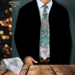 Corbata Nillo de cuello del patrón rosado negro verde azul<br><div class="desc">Echa un vistazo a esta hermosa corbata hecha con un verde azulado,  negro,  y tonos de estrella rosa. Este patrón de gradiente hace una interesante corbata de moda y podría ser un gran regalo para él.</div>