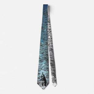 Corbata Nimrod - Bear and Bees Neck Tie