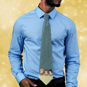 Corbata Niñas Vintage comiendo sopa tres hermanas