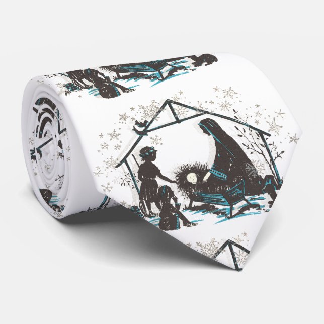 Corbata Niño Religioso Cristiano Jesús Navidades Natividad (Enrollado)