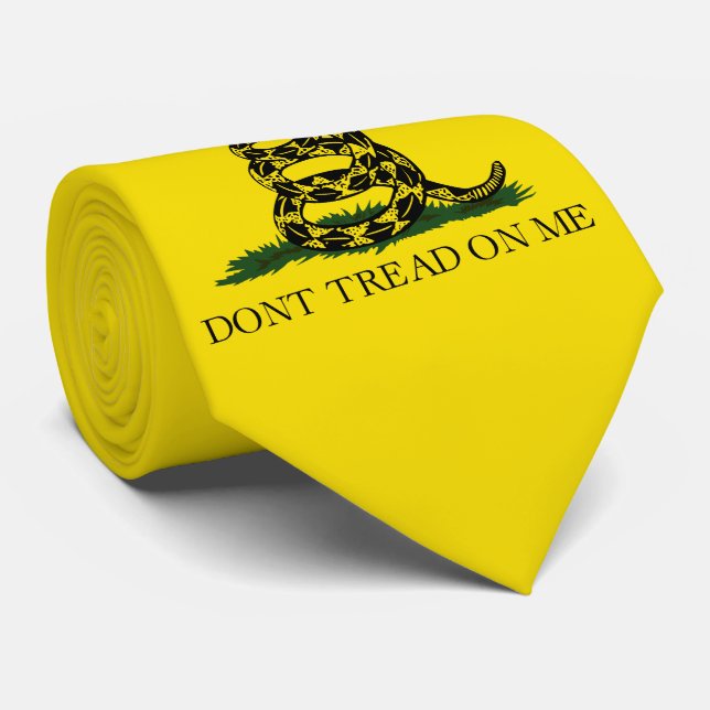 Corbata No Pises a Mí bandera Gadsden (Enrollado)
