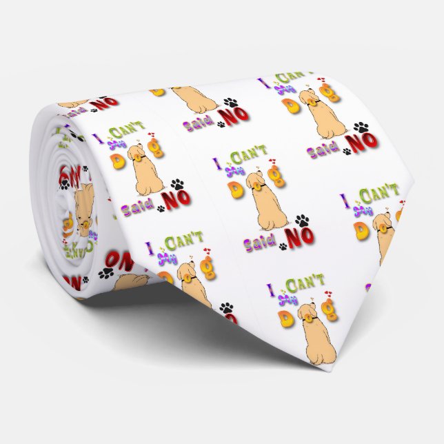 Corbata No puedo decir que mi perro no (Enrollado)