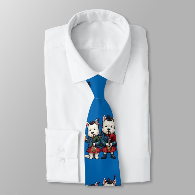 Corbata Noche de Burns West Highland Terrier Gaiteros (Atado)