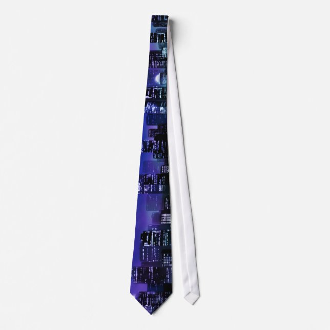 Corbata Noche de la ciudad (Anverso)