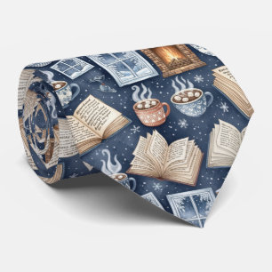 Corbata Noches de Invierno Acogedoras – Cacao Caliente, Li