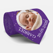 Nombre de bebé púrpura Foto Año Recuerdo para papá
