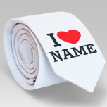 Corbata Nombre del corazón<br><div class="desc">Escriba el nombre o texto deseado en la sección de nombres.</div>
