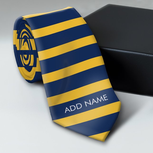 Corbata Nombre personalizado de las franjas de rugby amari (Custom Tie)