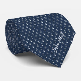 Corbata Nombre personalizado y texto nautico