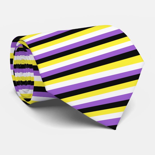 Corbata Non Binary Pride Flag (Enrollado)