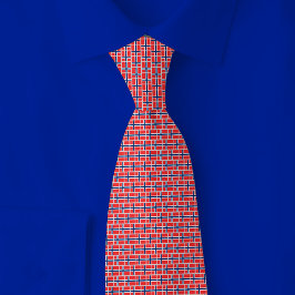 Corbata Norway Flag Brick Pattern