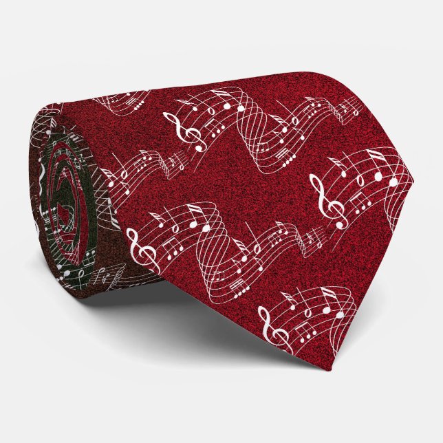 CORBATA NOTAS MULTIMÚSICAS - NECK TIE (Enrollado)