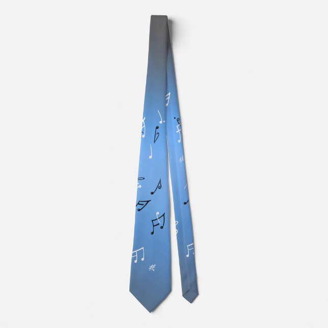 Corbata Notas musicales Blue Moon Neck Tie (Anverso)