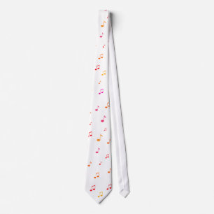 Corbata Notas musicales coloridas: Necktie / Tie