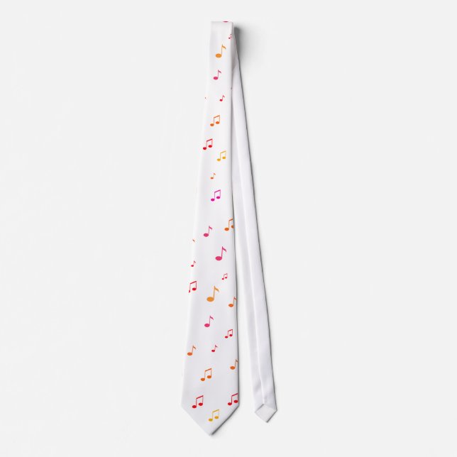Corbata Notas musicales coloridas: Necktie / Tie (Anverso)
