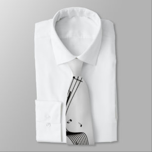 Corbata Notas musicales sobre plata