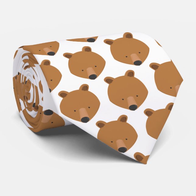 Corbata Novedad Bear Animal (Enrollado)