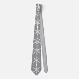 Corbata Novedad Navidades De Copo De Nieve.
