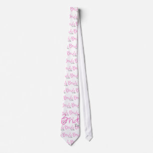 Corbata Novia a ser (escritura rosada)