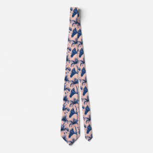 Corbata Novia con estampado de amarilis Padre Recepción Bo