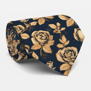 Corbata Novia con estampado de rosa padre destino boda