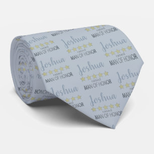 Corbata Novia y Cortejo Nupcial 5 Estrellas Hombre de Hono