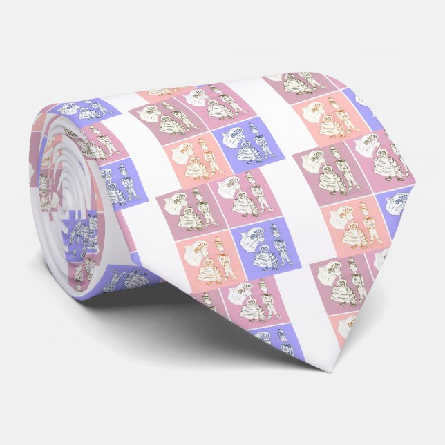 Corbata Novia y Groom (Enrollado)