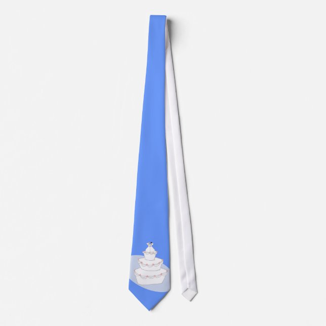 Corbata Novias del pastel de bodas dos (Anverso)