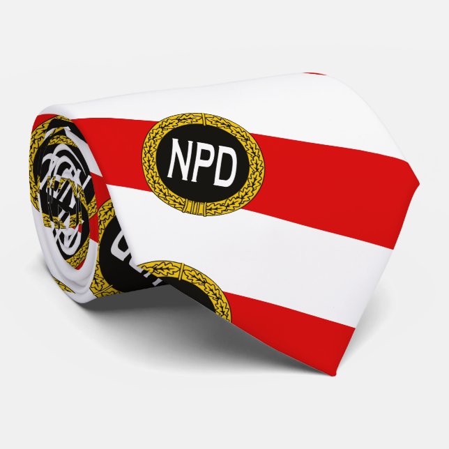 Corbata NPD: National-Demokratische Partei Deutschlands (Enrollado)