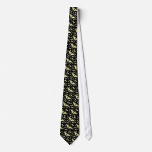Corbata Nube de mariposas - Negro
