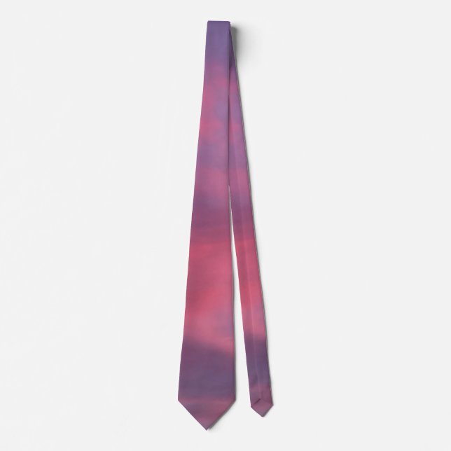 Corbata Nubes Rosadas Azules (Anverso)