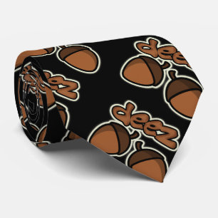 Corbata Nueces divertidas de Deez en negro