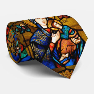 Corbata nuestra señora de ayuda perpetua atada de cuello