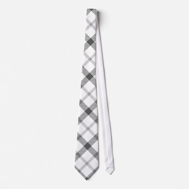 Corbata Nueva Onda Cuadros Tartán (Anverso)