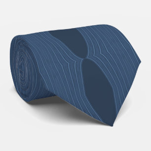 Corbata Nueva tendencia de abstractos azules patrón repeti