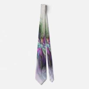 Corbata Nueva vida, arte fantástico abstracto fractal colo