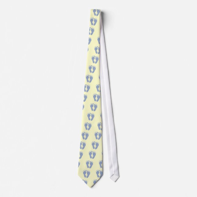 Corbata Nuevo papá - pequeños pies azules (Anverso)