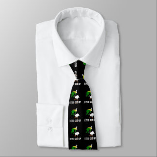 Corbata Nunca renuncies a la garganta de ranas