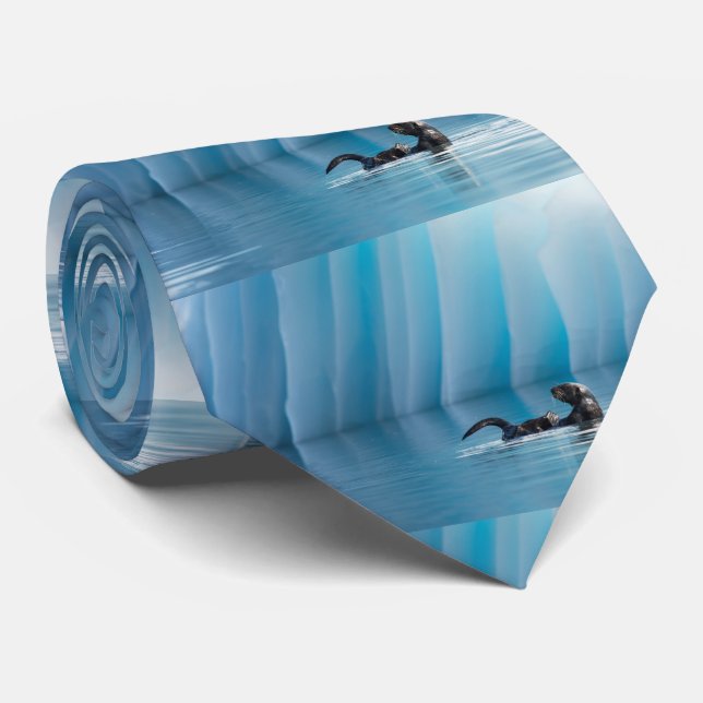 Corbata Nutria de mar juguetona (Enrollado)