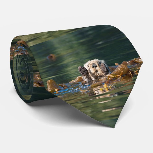 Corbata Nutria de mar que agita (Enrollado)