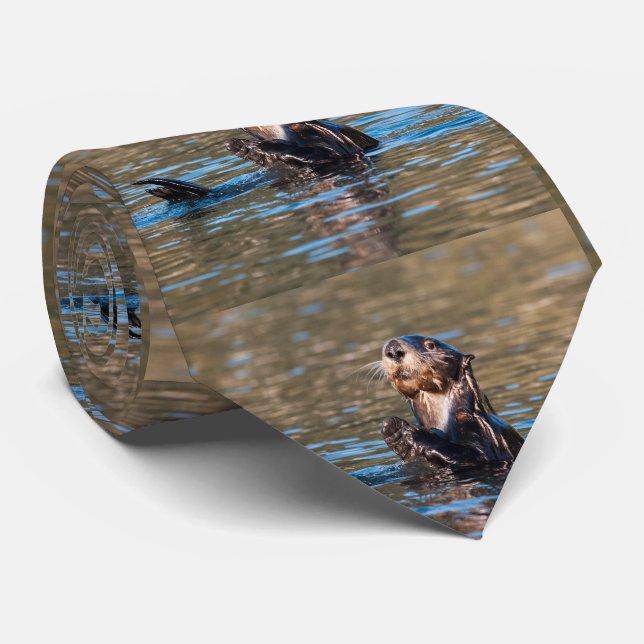 Corbata Nutria de mar soleada (Enrollado)