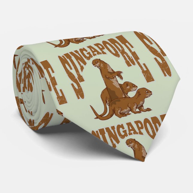 Corbata nutrias marinas (Enrollado)