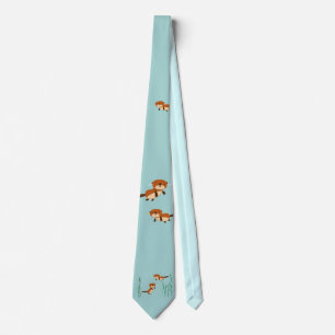Corbata Nutrias que nadan