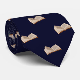 Corbata Obra de los amantes del libro azul de la marina, h