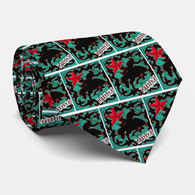 Corbata occidental del jinete del Bronc del (Enrollado)