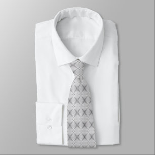 Corbata Ocean X Fractal Blanco Negro - Necesario