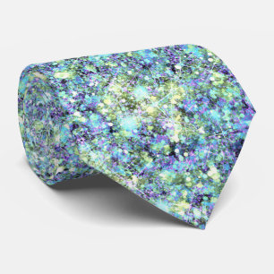 Corbata Océano Opalescente Azul Verde Brillo de Sirena