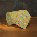 Corbata Octo brightener estilo árabe morisco tangerino<br><div class="desc">Un diseño único marroquí inspirado en la mandala que simboliza un despertar interminable. Abraza el viaje de batallas, resistencia y salvación, representado con un fondo texturado de arte de grano y grava gruesa. Eleva tu armario con la corbata de mi diseño, perfecto para cualquier traje o camisa de vestir. Desvela...</div>